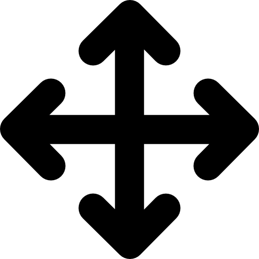 Four grouped arrows button to move